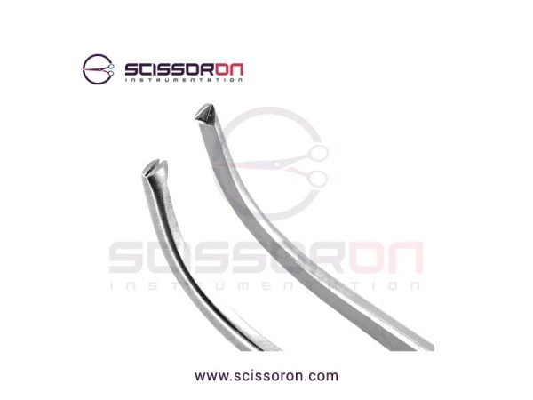Semken Tissue Forceps 1x2 Teeth End Curved Jaws