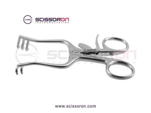 Weitlaner self-retaining retractor 2x3 Blunt End
