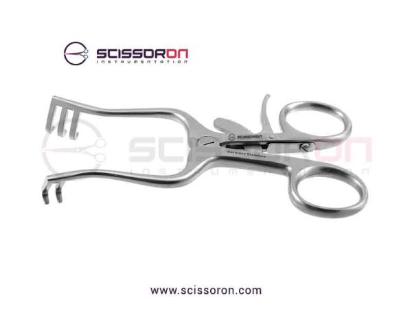 Weitlaner self-retaining retractor 2x3 Blunt End