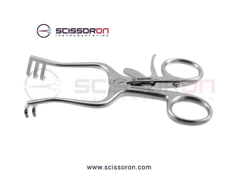 Weitlaner self-retaining retractor 2x3 Blunt End