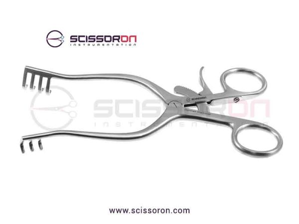 Weitlaner self-retaining retractor 3x4 Blunt End