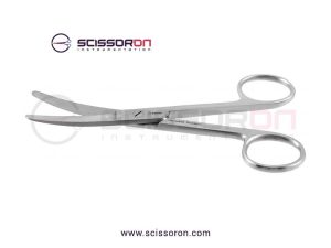Operating scissors, 5'',curved blades, blunt tips_01