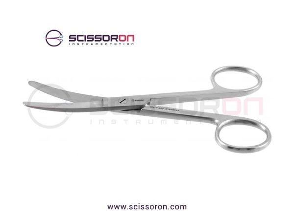 Operating scissors, 5'',curved blades, blunt tips_01