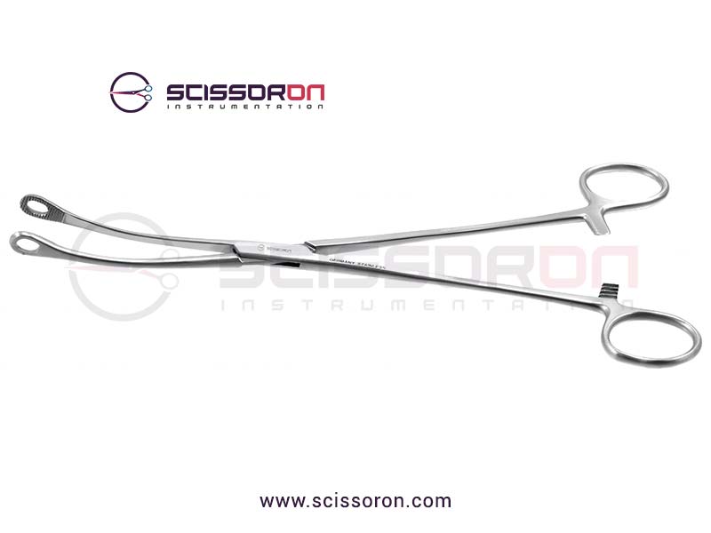 Bergmann-Foerster Sponge Forceps Curved Jaws-01