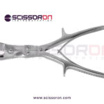 Liston-Stille-bone-cutting-forceps-10-1-2'',double-action,-angle-on-flat-jaws,-spring-handle