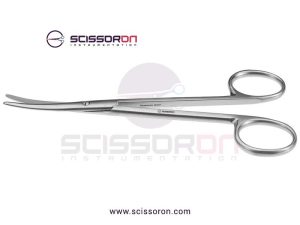 Baby-Metzenbaum-Scissors---Curved-Blades-wBlunt-tips,-Ring-Handle,-Stainless-Steel,-5-(12cm)