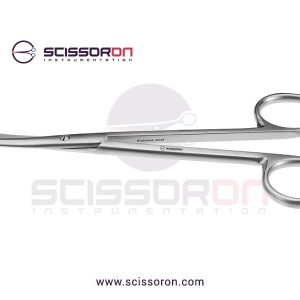 Baby-Metzenbaum-Scissors---Curved-Blades-wBlunt-tips,-Ring-Handle,-Stainless-Steel,-5-(12cm)