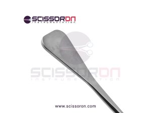 Tebbetts-style-breast-dissector-13'',paddle-shaped-spatula,-working-length-216mm,-gold-grip-handle-02