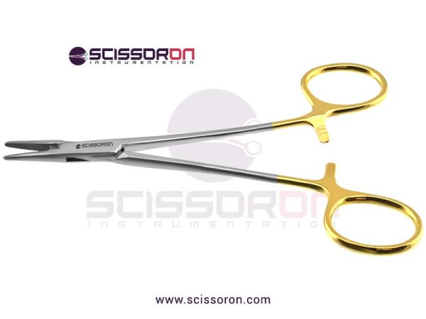 Halsey-needle-holder-5in-smooth-jaws-left-handed