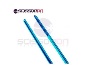 Cushing Dressing Forceps Straight Jaws with Bayonet Shape Handle Titanium-02